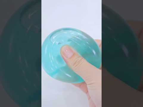 【ASMR】Jiggly Slime StressBall  スクイーズの皮にぷるぷるゼリースライムを入れてみたら…