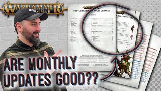 Monthly Updates for Age of sigmar 4!! Good or bad?