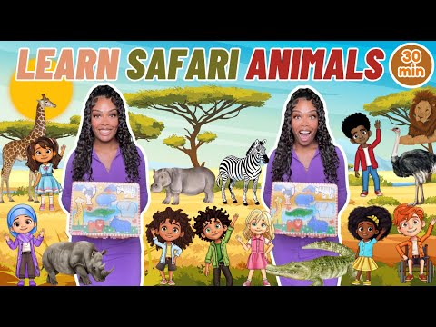 Safari Animals in Africa|Learning with Ms Houston