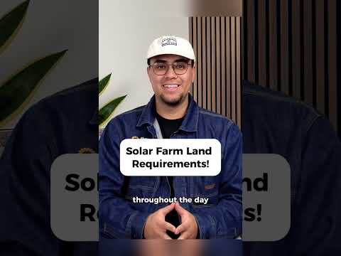 Land Requirements for a Solar Farm #solarfarmingbusiness #farmers #howdosolarfarmswork