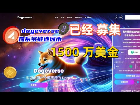 meme币 memecoin 迷因币预售项目 币圈早期头茬预售项目 DOGEVERSE 狗系 多链迷因币 阶梯式策略 越晚投资 后期价格越贵 慧眼识币 #ETH #BTC #币圈土狗暴富项目