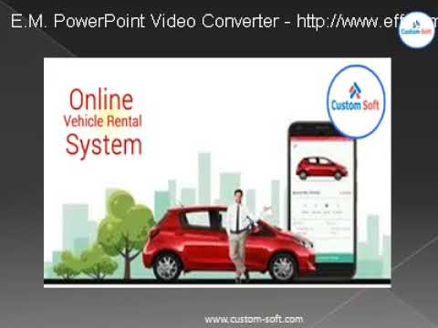 Online vehicle rental system by CustomSoft