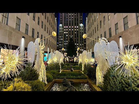 NYC LIVE Christmas Walk In Manhattan Sunday Evening (1st December 2024)