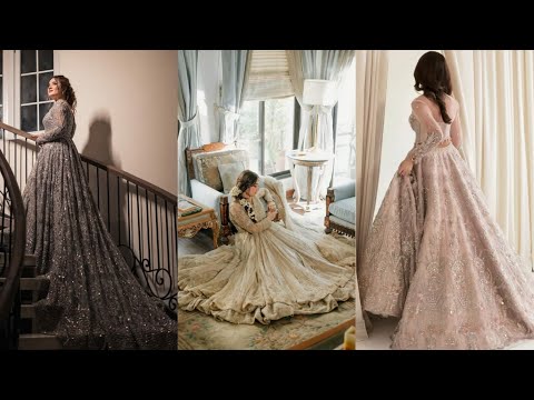 Beautiful Pakistani Bridal walima dresses || @Aaimafashion