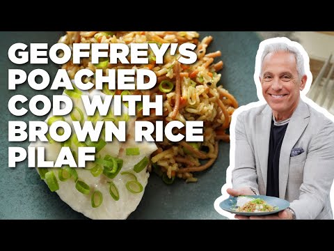 Geoffrey Zakarian's Simple Poached Cod with Classic Brown Rice Pilaf | The Kitchen | Food Network