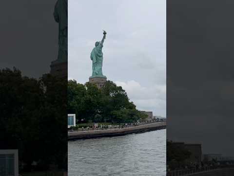 Stunning View of Liberty Island, Home to the Iconic Statue of Liberty!#statueofliberty #travel #nyc