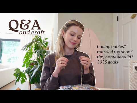 VLOG: let's do a Q+A while crafting together (day in my life!)