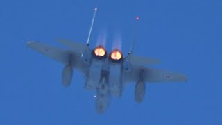 到達高度過去最高！？どこまでも登っていくF-15のハイレートクライム離陸 岐阜基地 21/3/15 JASDF F-15 High rate climb takeoff! Gifu