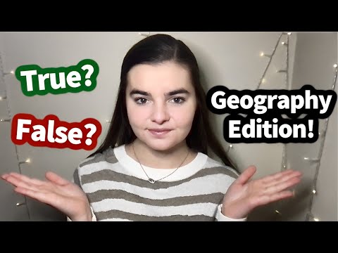 ASMR Whispering 75 True or False Geography Trivia Questions