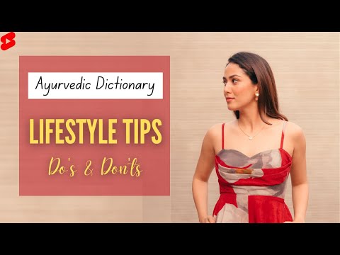 AYURVEDA LIFESTYLE TIPS | Do's & Don'ts | Ayurvedic Dictionary #shorts