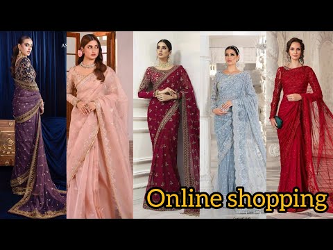 Timeless Tradition Asim jofa maria B saree wedding collection Saree Symphony