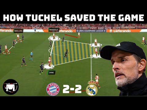 How Tuchel's Genius Tactical Change Saved Bayern | Analysis : Bayern Munich 2-2 Real Madrid