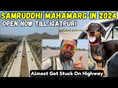 Almost Got Stuck On Samruddhi Mahamarg | Akola To Mumbai Solo Trip With Pet Dog Kaju FINALLY !