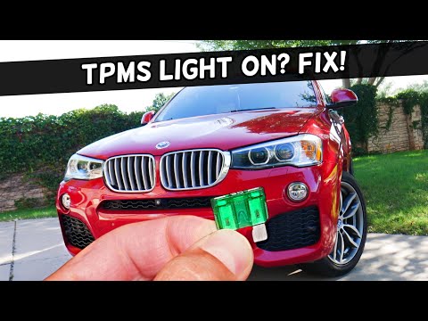 Why TPMS Light On, TPM Light On BMW X3 X4 2010 2011 2012 2013 2014 2015 2016 2017 2018