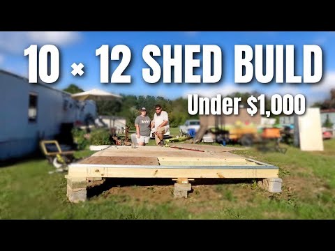 BACKYARD MAKEOVER WE'RE BUILDING A 10 X 12 SHED "HOW TO" | KIMI COPE