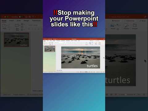 Use this PowerPoint guide to make your next presentation stand out from the rest! #tutorial #turtles