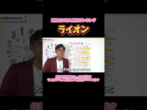 【ライオン】恋人にぴったりな動物ランキング大発表！