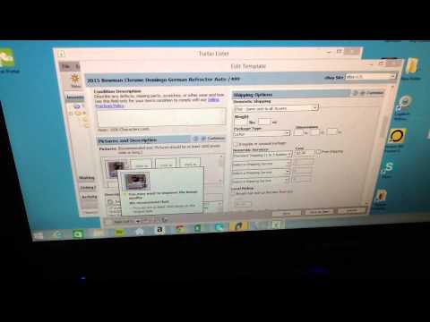 Turbo Lister Tutorial for Ebay Listings