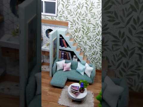 DIY miniature dollhouse kit #Shorts #diydollhouse #miniaturedollhouse