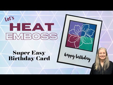 How to Heat Emboss and Jazz Up This Stunning Card! #howtoheatemboss #quickandeasy