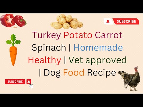 Turkey Potato carrot  Homemade Healthy  Vet approved  Dog Food Recipe DIY Dog Food  blogsbyibrar