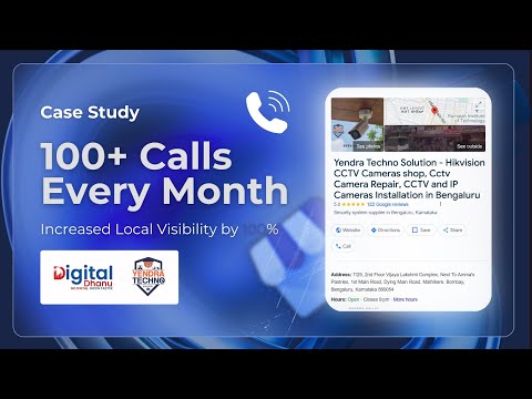 Local SEO Case Study | Got 100 Calls Every Month | Google My Business Profile | Digital Dhanu