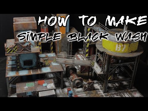 How to Make - Simple Black Wash - Warhammer 40K, Kill Team, Necromunda