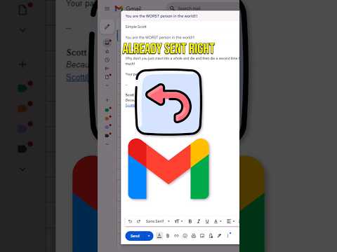 How to Unsend an Email in Gmail #shorts