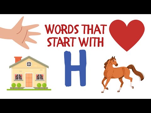 Words That Start With H: Alphabet learning for Kindergarten and Pre-K