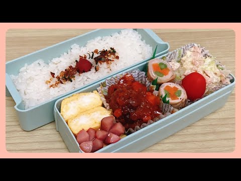 【娘のお弁当作り】セパレートフライパンで色々作った日