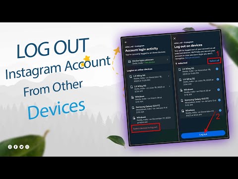 How to logout instagram account from other devices in tamil