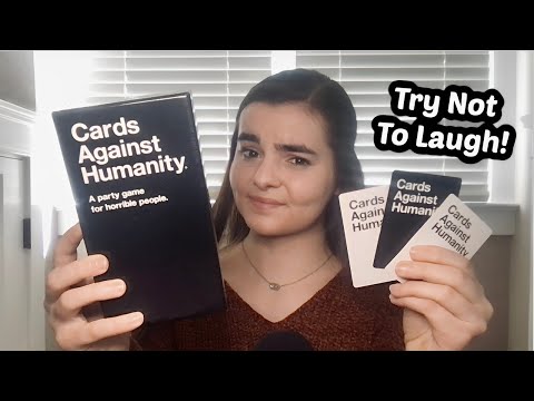 ASMR Let's Play Cards Against Humanity Part 2! (HILARIOUS)