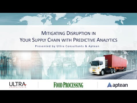 WEBINAR: Mitigating Disruption in Your Supply Chain with Predictive Analytics