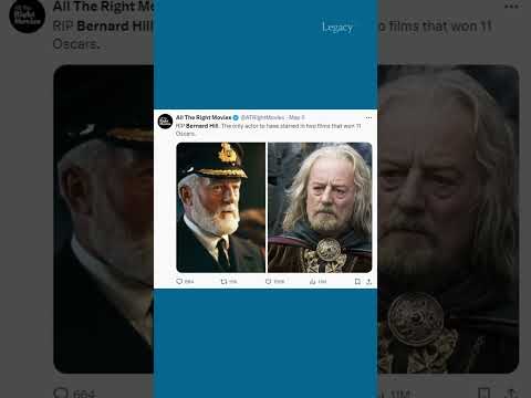 The tragic passing of LOTR and Titanic actor Bernard Hill #rip #bernardhill