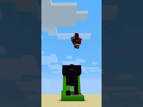 Elytra bad landing Minecraft#Shorts