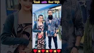 💯 Yash (Rocky Bhai) with Wife Radhika Pandit ♥️ #shorts #ytshorts #trending #reels #status #tiktok♥️