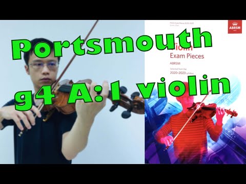 Portsmouth【Grade 4 A1 Violin】ABRSM (2020-2023), slow practice