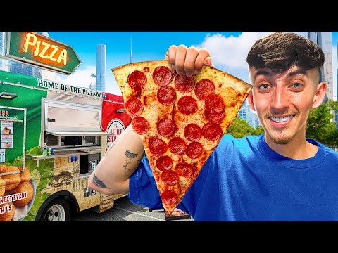 Living Off Street Food For 24 Hours! (New York City)