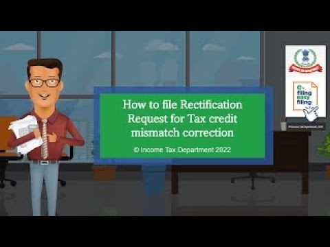 How to file Rectification Request for Tax credit mismatch correction?