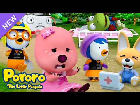 Doctor Pororo's Hospital Story | #3 Take care of baby rabbit | Learn First aid Tips for Children