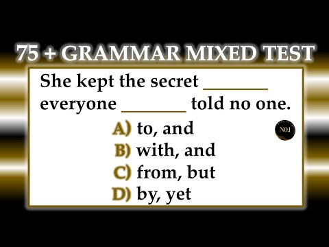 75 + test - Grammar Mixed Quiz | English Grammar - All Tenses Quiz in English | No.1 Quality English