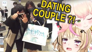 Polka & Nene 'curse' a dating couple that came to Expo Fes [Hololive Eng Sub]