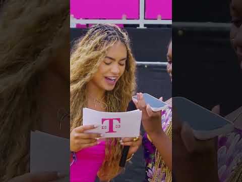 Lollapalooza fans play Ring Your Roadie with Makenzie Grace | T-Mobile #shorts