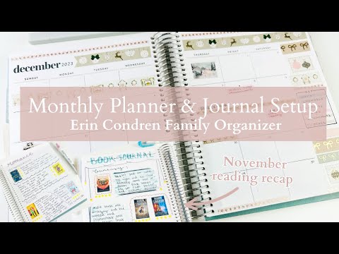 Monthly Planning & Journaling Routine | December Calendar & Dashboards + Reading Recap! | PLANMAS