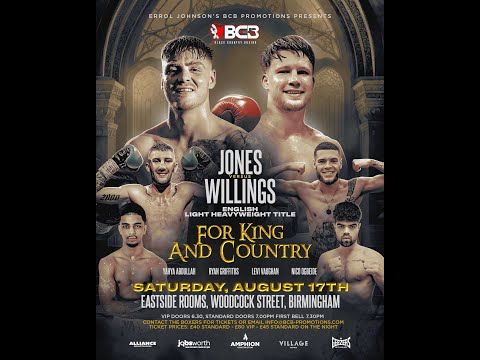 Troy Jones vs Leon Willings 'For King and Country'