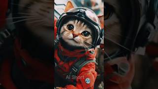 "AI Cat Pilot 🚀 | Exploring Space Adventures 🌌 | #AICat #SpaceJourney #PilotCat