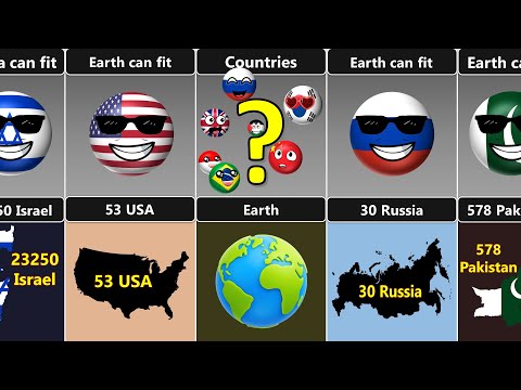 Earth vs Countries Size Comparison [Countryballs]