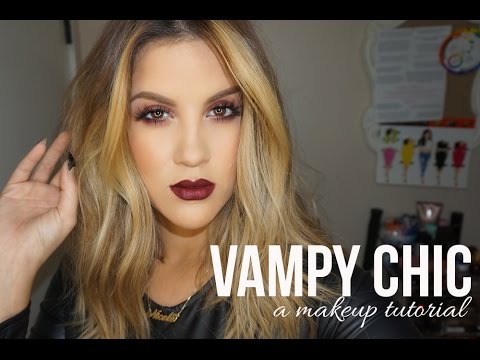 Vampy Chic Makeup Tutorial | Dark Eyes & Lip