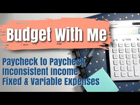 BUDGET WITH ME - Payday, Inconsistent Income, Variable & Fixed Expenses | REAL NUMBERS