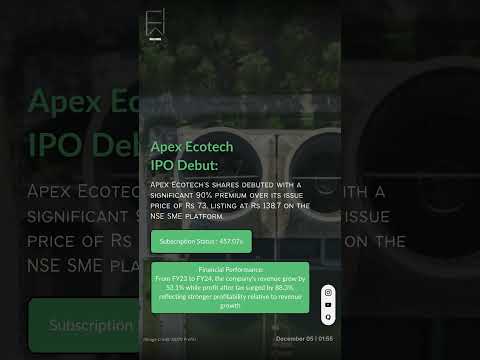 IPO - Apex Ecotech